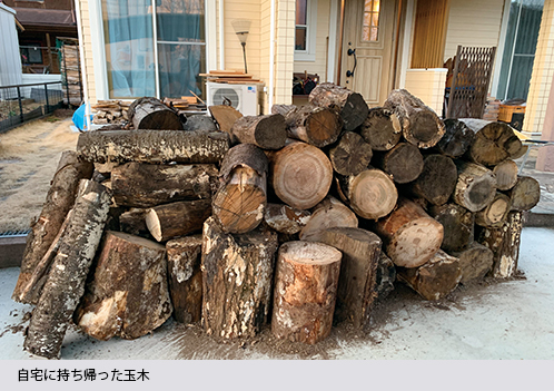 自宅に持ち帰った玉木