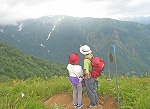 八方山から白馬岳方面を望む