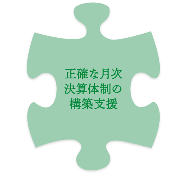 正確な月次決算体制の構築支援